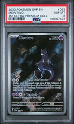 PSA 8 - 2023 S&V Black Star Promo Mewtwo SVP052 151 Ultra-Premium Collection