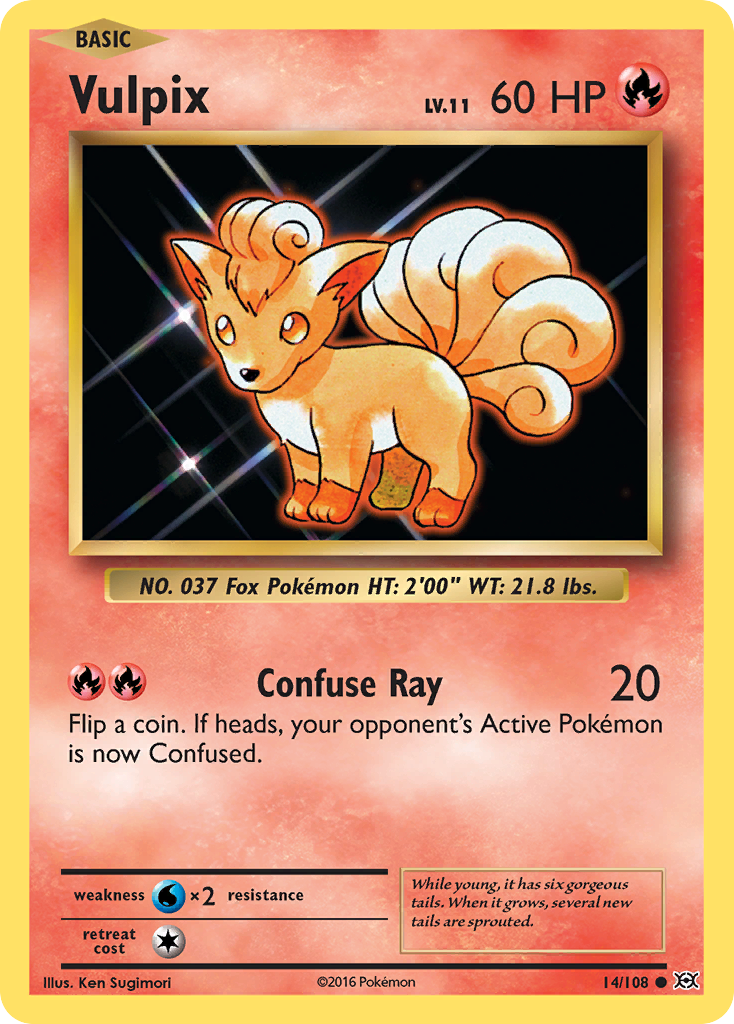 rare vulpix card Vulpix 14/108