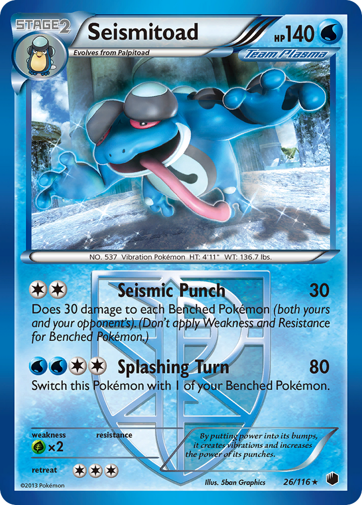 Seismitoad (26/116) [Black & White: Plasma Freeze]