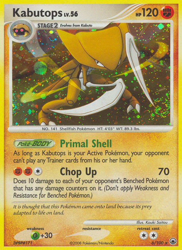 kabutops pokemon card (6/100) [Diamond & Pearl: Majestic Dawn] Captured in a crystal Hypno 61/195 - SWSH12 Phone Model:iPhone 16 Final Fantasy Sealed