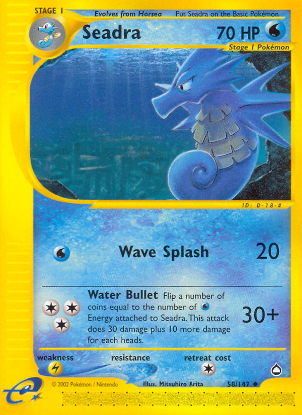 pokemon card seadra 036/196 NM - Lost Origin Placeholder Image Provided Pokemon Card - PreRelease Promo