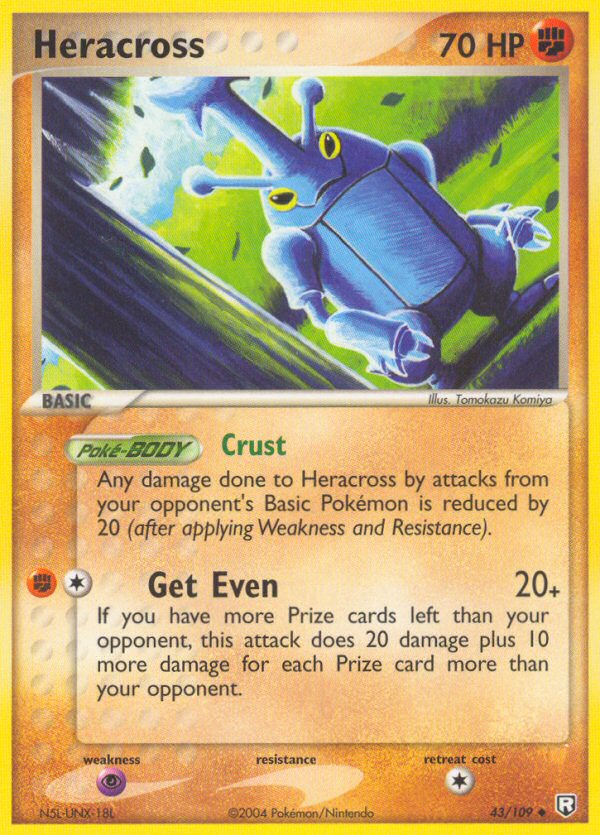 pokemon card heracross 194/193 Elite4TCG Mint / near mint condition trading card Heracross (43/109) [EX: Team Rocket