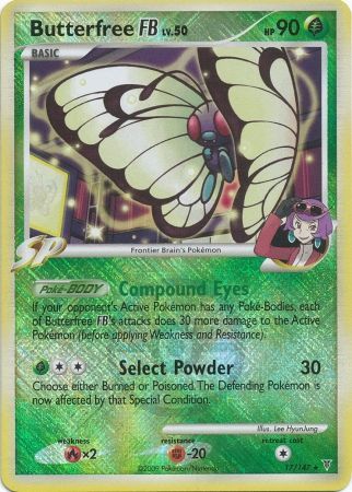 butterfree v pokemon card value - 001/189 - Ultra rare this attack does nothing. Butterfree