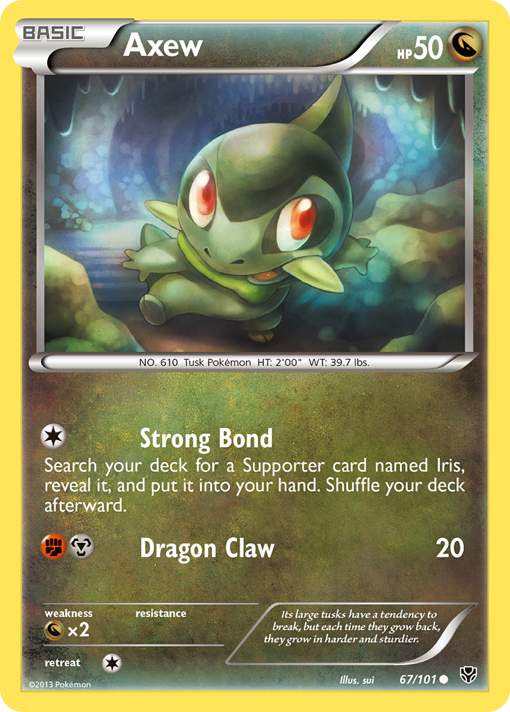 axew pokemon card Pokemon - BW Promos - Axew main image 0