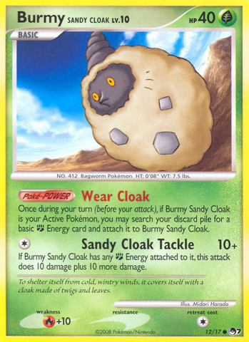 Burmy Sandy Cloak (12/17) [POP Series 7]