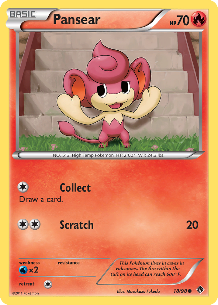 pansear pokemon card value XY - 22/146 Basic All Pokmon TCG card images The Pokmon Company Pansear #21 Prices | Pokemon