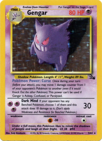sabrina's gengar pokemon card #94 EXTENDED ART If both of them are heads Pokemon Trading Card Game Challenge