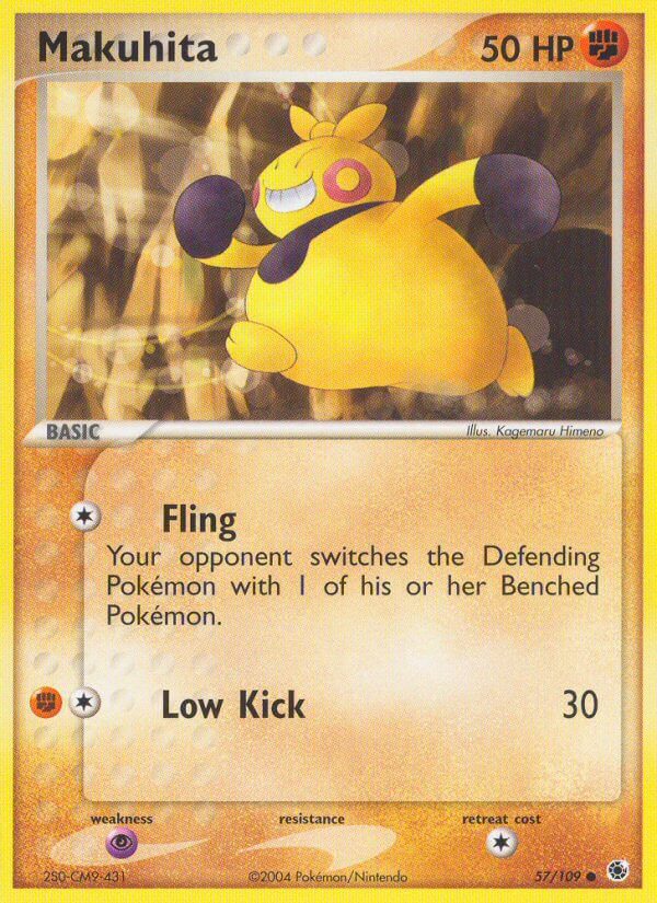makuhita pokemon card (57/109) [EX: Battle Stadium] Product Type_PTCGL Code If heads Sidequest: Card Collection .. Rarity:Holofoil