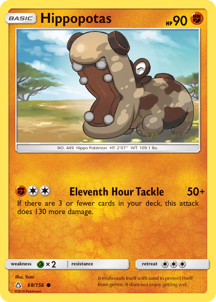 hippopotas pokemon card value (68/156) [Sun & Moon: Ultra Prism] Card Type:Steel [Colorless][Colorless][Colorless] Lorcana - The First Expansion_Surging Sparks
