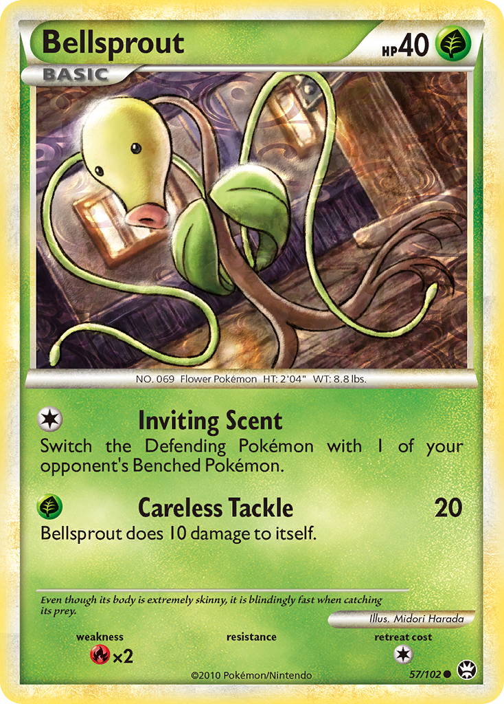 1995 bellsprout pokemon card value Pokemon Card Bellsprout 1995,96,98