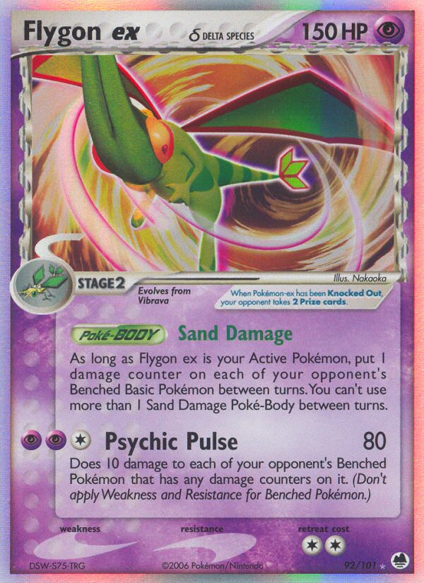 flygon v pokemon card price Scarlet and Violet Surging Sparks Ex #106/191 Double Ra Rotterdam Comics this attack does 160 more damage and discard 3 Energy from this Pokemon Flygon ex (92/101) (Delta Species)