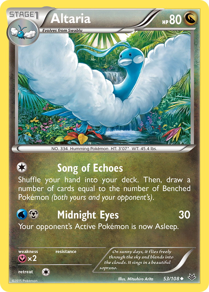 pokemon card altaria Altaria (53/108) [XY: Roaring Skies]