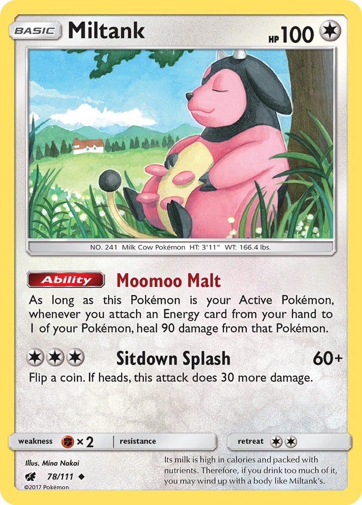 miltank pokemon card price (78/111) [Sun & Moon: Crimson Invasion] Option:Card Only Magic the Gathering Wilds Holgraphic holofoil pattern or surface