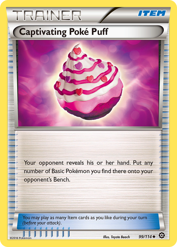 Captivating Poke Puff (99/114) [XY: Steam Siege]