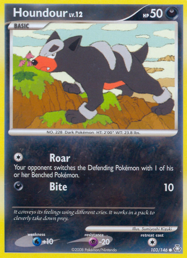 houndour pokemon card value Houndour (103/146) [Diamond & Pearl: Legends Awakened]
