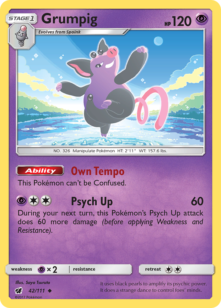 grumpig pokemon card Grumpig Pokmon Card 3/12