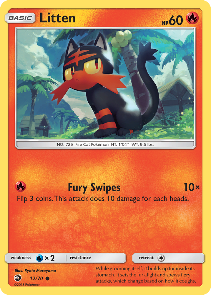 pokemon litten card Litten