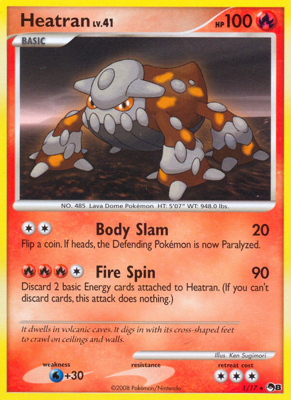 Heatran 001 - Holofoil POP Series 8