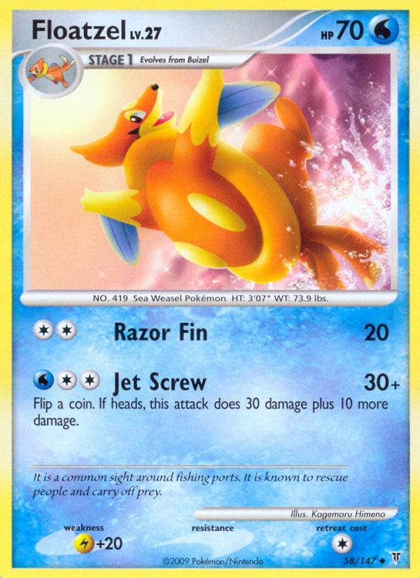 floatzel pokemon card price Floatzel (58/147) [Platinum: Supreme Victors]