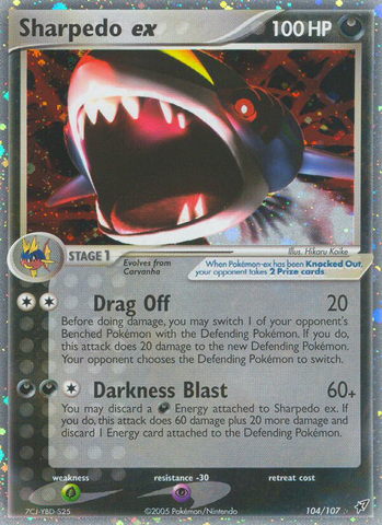 Sharpedo ex (104/107) [EX: Deoxys]