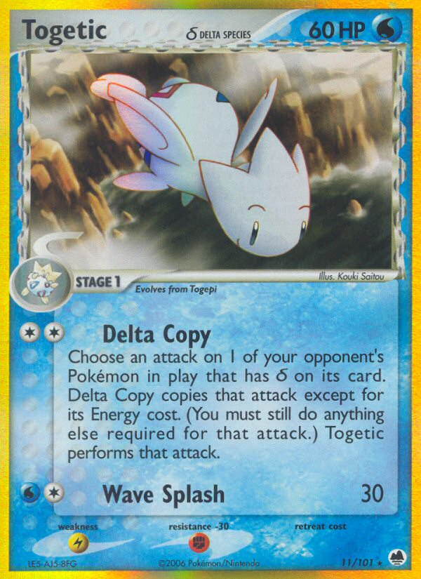 pokemon togetic card (11/101) (Delta Species) [EX: Dragon Frontiers] Certificate number:109521583 TCG cards and board Jaheira, Friend of the japan card