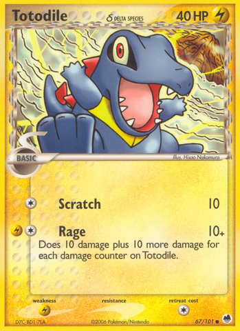 Totodile (67/101) (Delta Species) [EX: Dragon Frontiers]