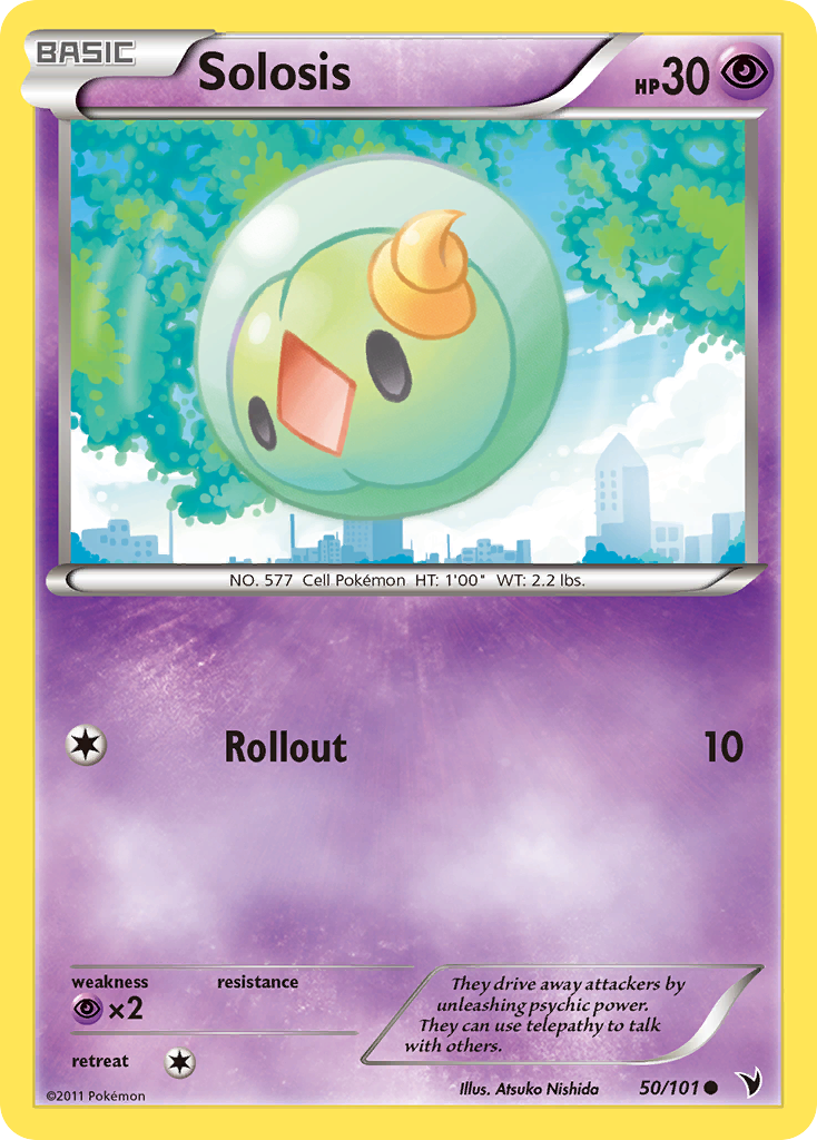 pokemon solosis card Solosis (50/101) [Black & White: Noble Victories]