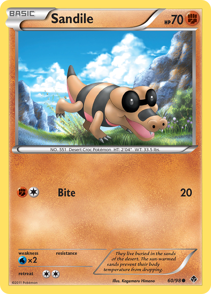 Sandile (60/98) - Emerging Powers - Lightly Played Reverse Holofoil Sandile (60/98) - Emerging Powers - Lightly Played Reverse Holofoil