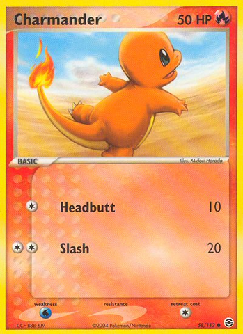 Charmander (58/112) [EX: FireRed & LeafGreen]