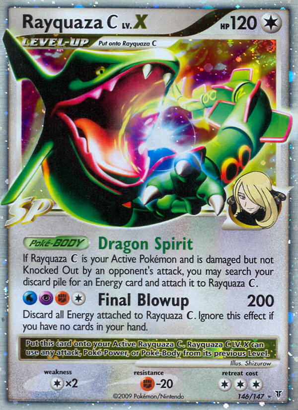pokemon cards level x Rayquaza C LV.X (146/147) [Platinum: Supreme Victors]