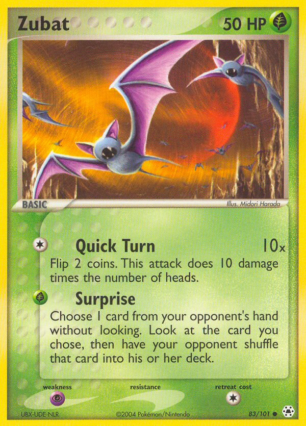 Zubat (83/101) [EX: Hidden Legends]