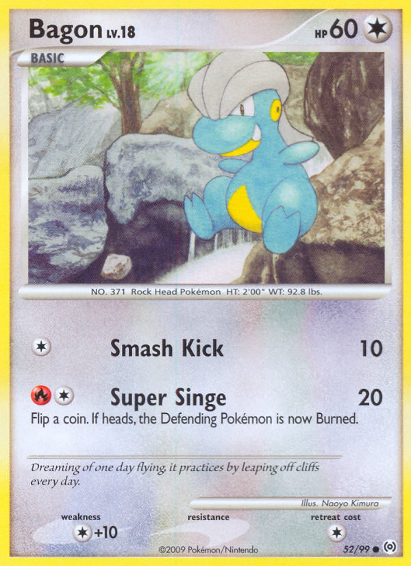 Pokemon Trading Card Game Platinum Arceus Common Bagon #52 Pokemon Trading Card Game Platinum Arceus Common Bagon #52