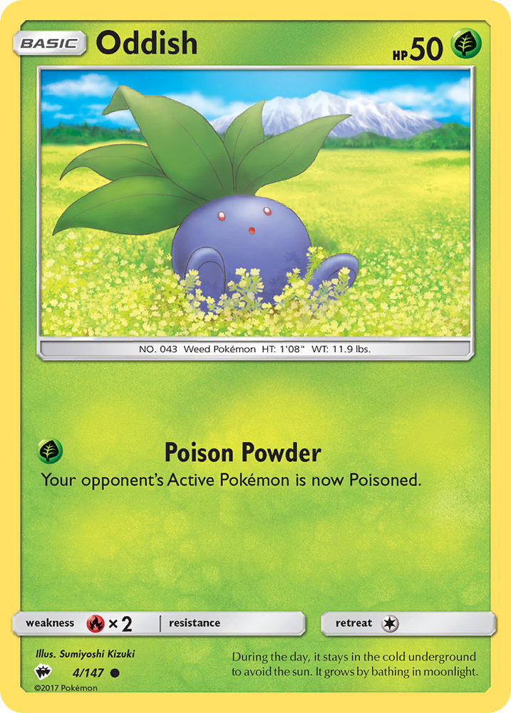 oddish pokemon card price Oddish (4/147)