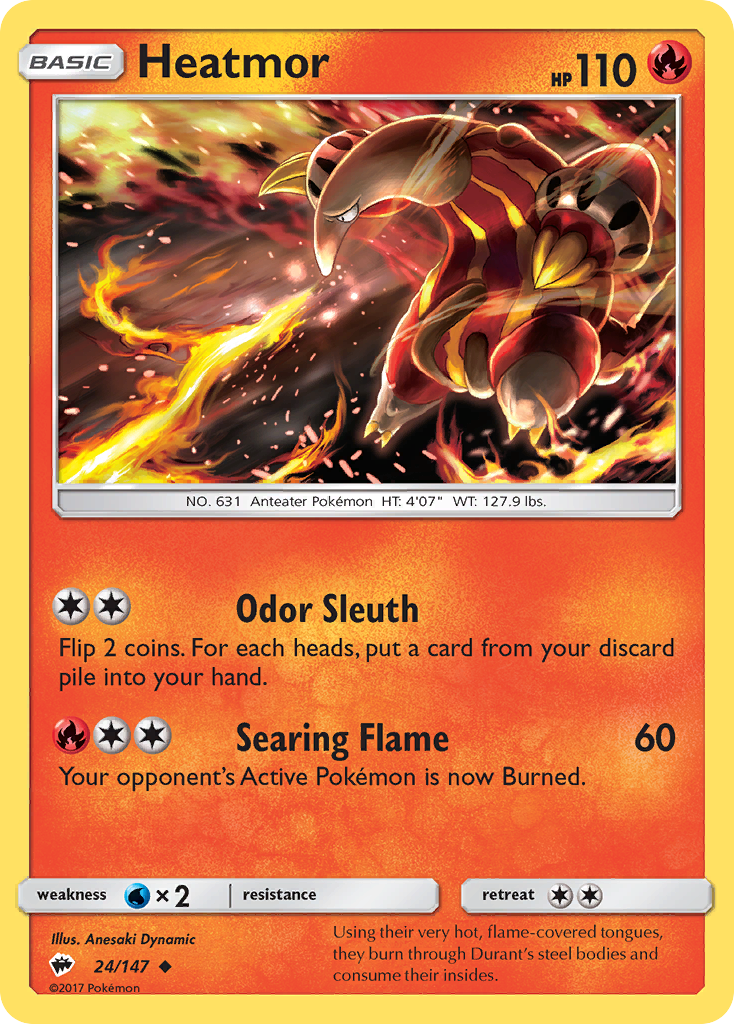 Heatmor - SM - Burning Shadows [REVERSE HOLO]