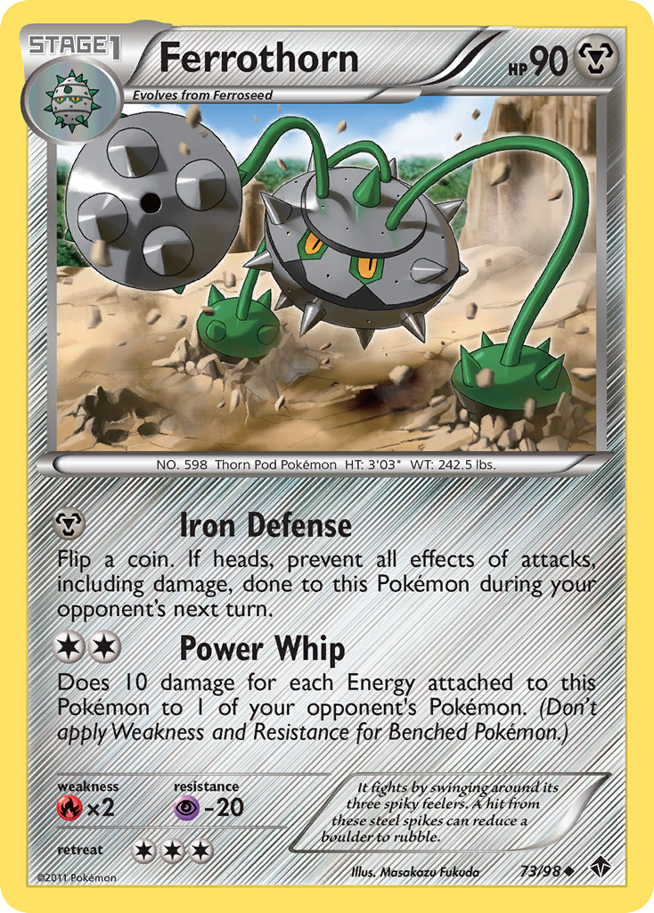 ferrothorn pokemon card price Ferrothorn (73/98) [Black & White: Emerging Powers]
