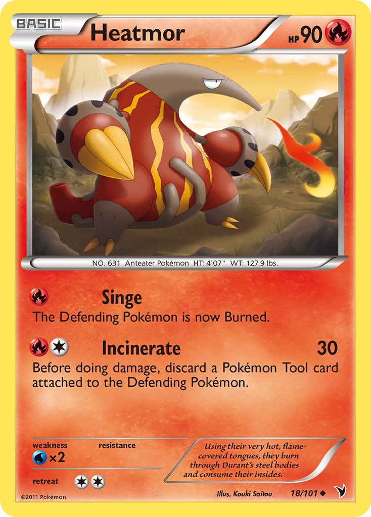 heatmor pokemon card PrimetimePokemon's Blog: -- Dark Explorers Review For each heads Pokemon Heatmor Illustration Rare White