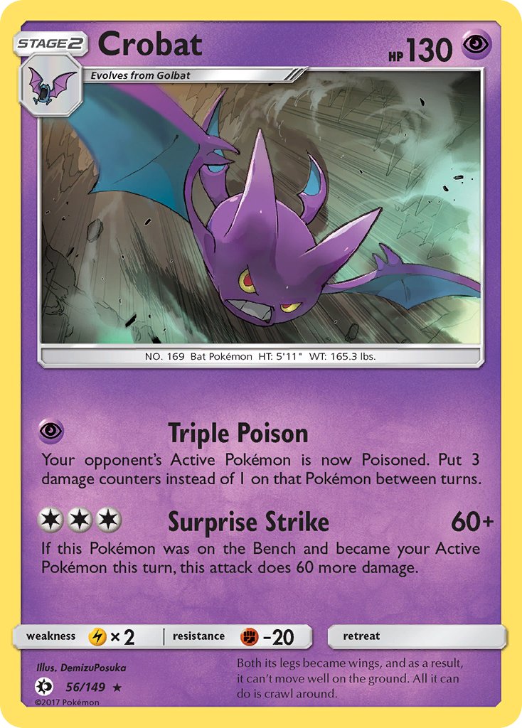 Crobat (56/149) (Cosmos Holo) (Blister Exclusive) [Sun & Moon: Base Se