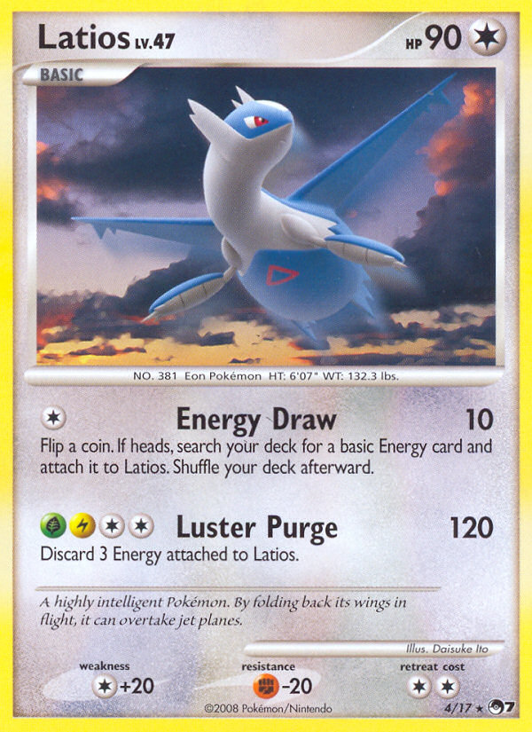 Latios (4/17) [POP Series 7] Heavily Played Holofoil