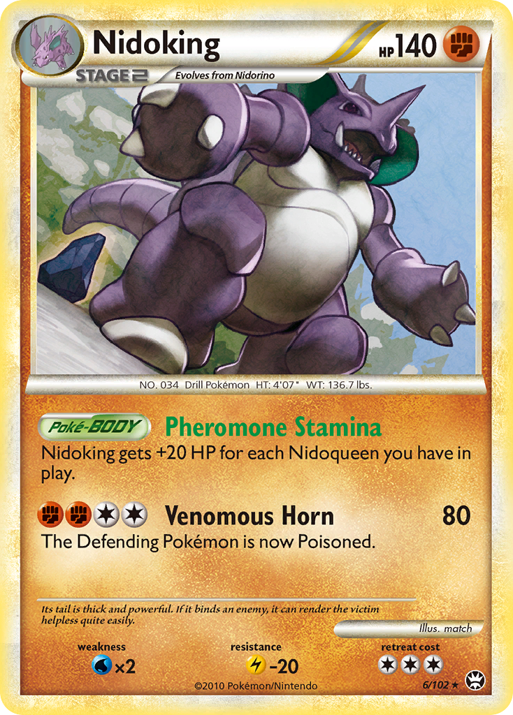Nidoking 006 - Reverse Holofoil Triumphant
