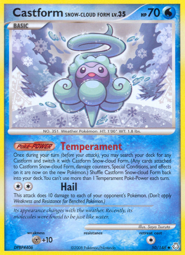 castform pokemon card Castform Snow-Cloud Form Legends Awakened