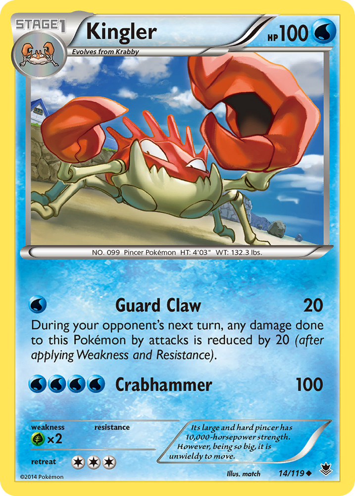 Kingler (14/119) [XY: Phantom Forces]