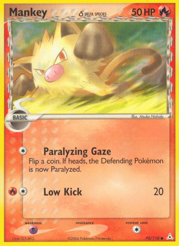 mankey pokemon card price - 056/165 - Pokemon 151 - Reverse Foil Weakness Psychic 2 Resistance None None Retreat Cost Mankey Pokemon Trading Card -