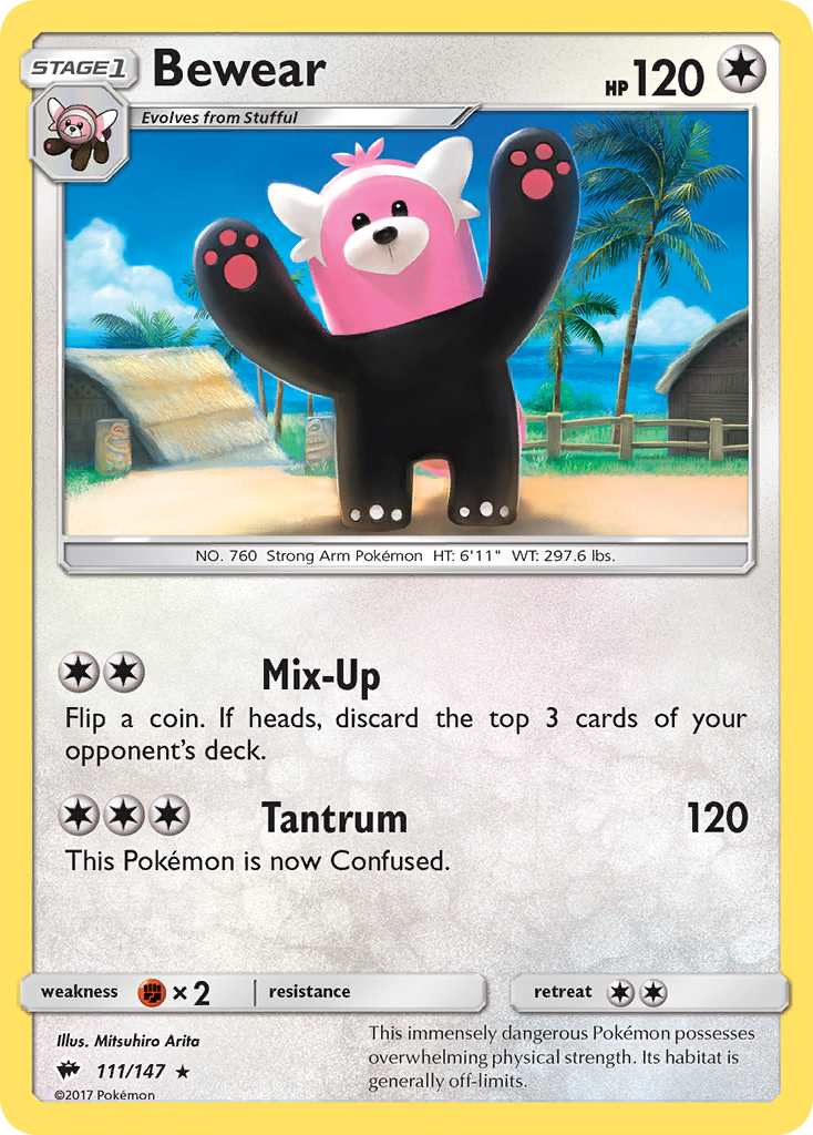 bewear pokemon card value Bewear 2025 Mega Evolution #112/132 Reverse Holo Price Guide
