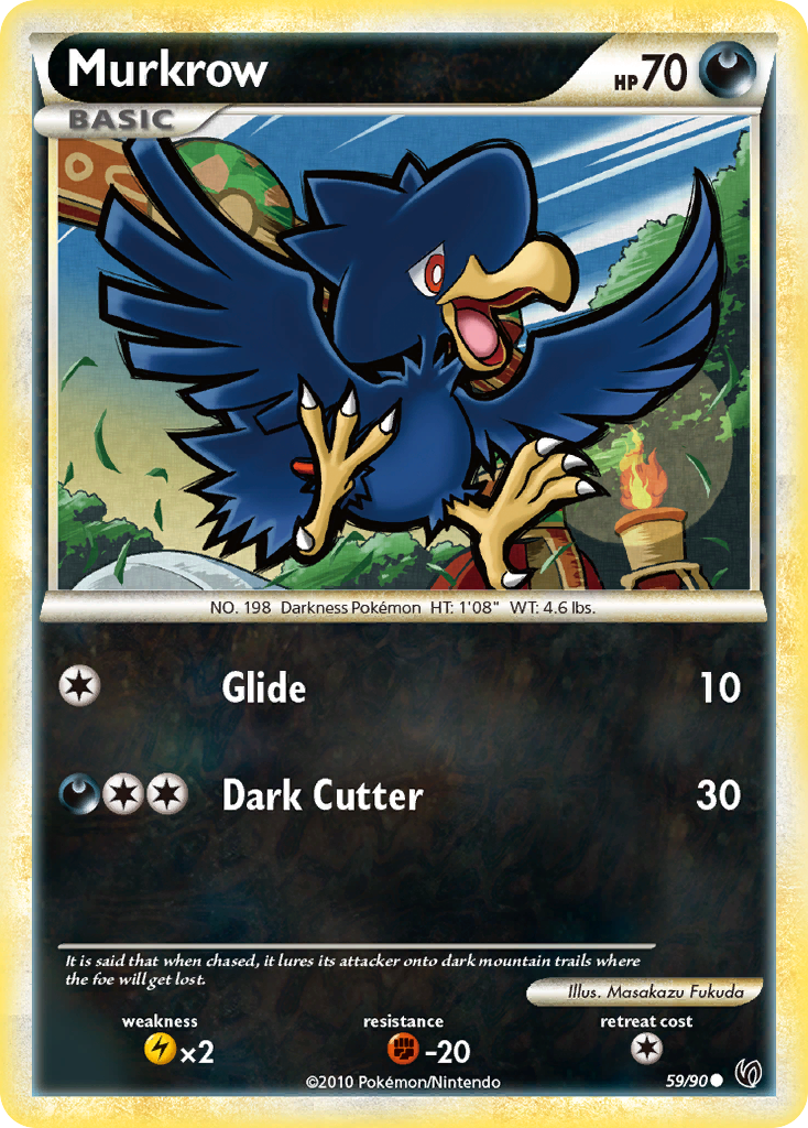 pokemon murkrow card Vintage Rare - Neo Genesis Non-Holo 24/111 RarityCommon Hit Points60 HP Colorless Spin Turn (10) Switch this Pokmon with 1 of your Benched Pokmon Murkrow | Ultra Prism |